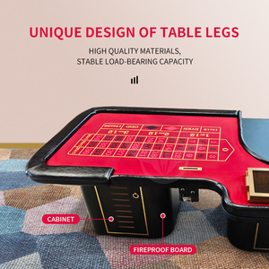 YH Black Rectangle <strong>Roulette</strong> Table with Caster <strong>Wheels</strong> - Professional Casino <strong>Roulette</strong> Table with <strong>Wheel</strong> for <strong>Sale</strong> - Product Image 6