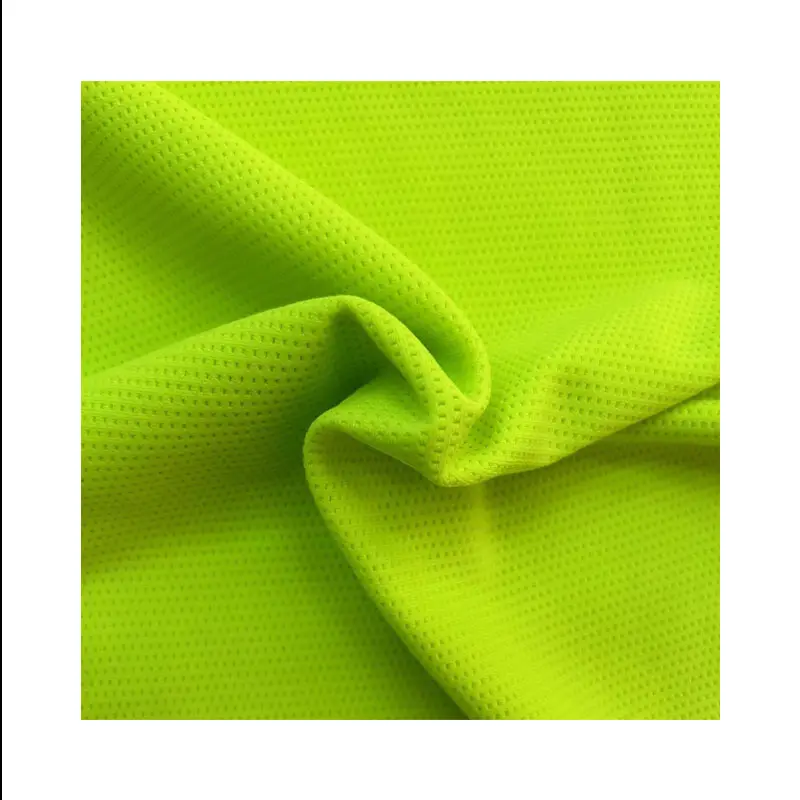 Siyuanda Polyester örgü yeşil kumaş 180gsm spor için yüksek elastikiyet cibinlik kumaş