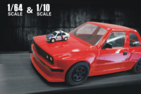 Voiture de drift miniature HSP 1/64 RC 2.4G RTR, modèle de course sur route avec système d'éclairage LED, véhicule télécommandé DIY pour bureau