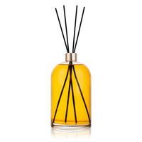 Bouteille diffuseur d'aromathérapie extra large de 1000 ml en verre transparent rond avec bouchon pour emballage de parfum d'intérieur de luxe