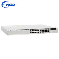 Switch PoE+ de 24 Puertos con Alimentación Redundante C9200L-24P-4X-E Original Usado para Redes de Oficina de Alta Densidad