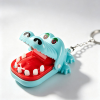 Mini porte-clés crocodile mordant, jouet amusant anti-stress, pendentif porte-clés pour enfants