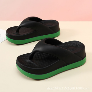 Trendy Slippers Woman Flipflop Sandals Outdoor Eva Light Soft Non-Slip <b>Height</b> <b>Increasing</b> <b>Shoes</b> for Ladies - Product Image 4