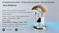 Simulador de Vuelo en Parapente VR, Máquina de Juego de Paracaidismo, Construcción Metálica para Interiores, Capacidad Superior a 400 kg, Menos de 5 Pasajeros, JY-XZ01S