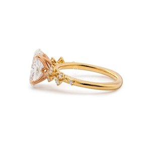 Bague ajustable en argent sterling 925 avec diamant, bijou élégant et raffiné, au lueur éclatante et finition rhodiée - Product Image 4