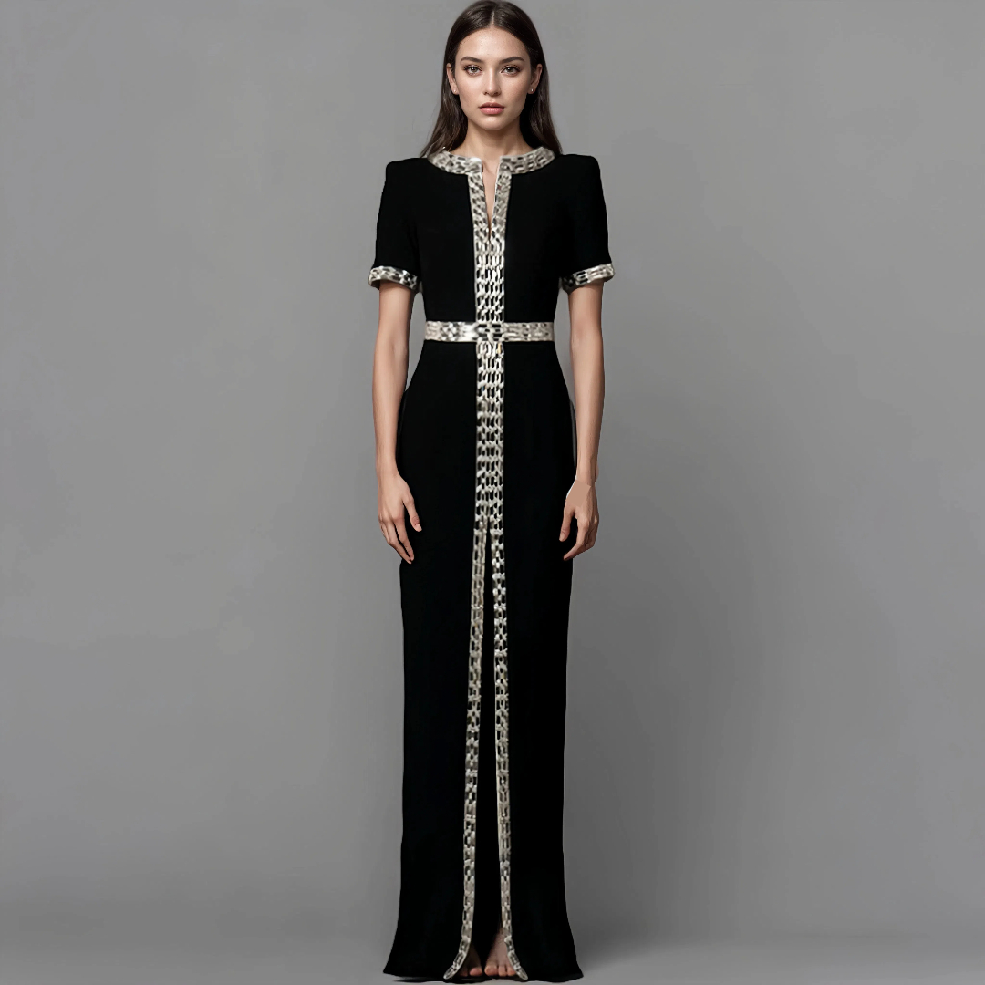 white christmas dresses Luxury Evening Gown Silver Ruffled M main image 1