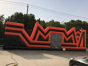 QIQI Pista de Obstáculos Inflable Comercial de 50 pies, PVC Ignífugo de 0.55mm, Capacidad de 2000kg, Ecológico para Alquiler de Eventos, Directo de Fábrica - Product Image 3