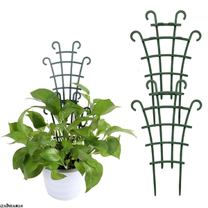 Pot de fleur d'escalade de poteau de <span class=keywords><strong>support</strong></span> de vigne de rose de <span class=keywords><strong>lierre</strong></span> vert avec l'outil de jardinage de plaid de corne de mouton pour des fournitures de jardin - Product Image 1