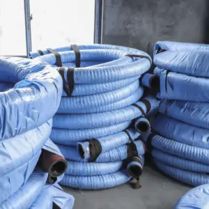 Venda direta fabricante chinês mangueira de borracha resistente ao desgaste de baixa pressão parede interna espessada suporte de tubo de sucção de areia