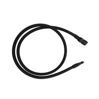 Valve HPA filetée noire en alliage d'aluminium réglable et rotative pour tuyau de régulateur, pression 60~180 psi, pour accessoires