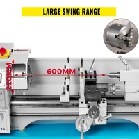 Chine Meilleur 1100W 220*600 Mini tour en métal de haute précision