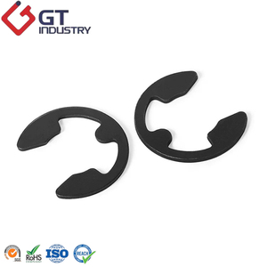 Anillo de Retención Externo de Acero para Resortes de Alta Resistencia 65Mn, <span class=keywords><strong>DIN</strong></span> <span class=keywords><strong>6799</strong></span>, Tipo E, Anillo de Seguridad, Óxido Negro, Anillo Fijo/Circlip, Clip Tipo E - Product Image 1