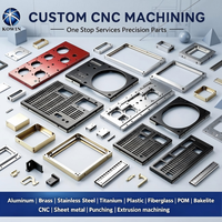 Amplificateurs avec panneau de commande avant et plaque arrière en alliage d'aluminium anodisé usiné CNC sur mesure de précision OEM
