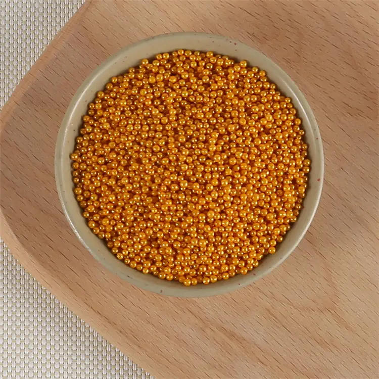 Hot Sale Gold Sugar Beads Wedding Party Cake Sprinkles Edible Candy Decor Tool Dessert Pastry Decoration 85g