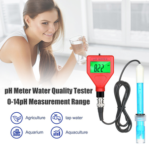 pH-mètre, plage de mesure 0-14pH, testeur de qualité de l'eau, stylo pH avec écran LCD de 1,5 pouce et rétroéclairage vert pour l'eau, la brasserie, les sauces alimentaires, l'aquaculture - Product Image 6