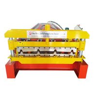 Ligne de formage automatique de tôles de toiture galvanisées colorées de 1200 mm avec moteur et pompe