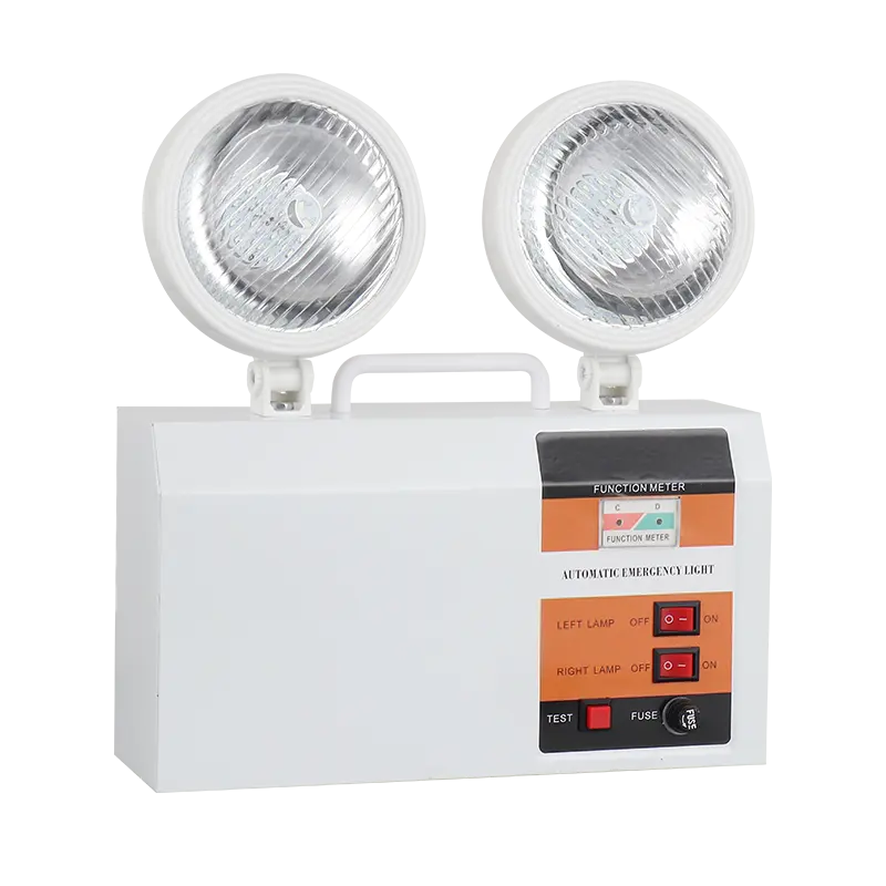חירום אורות עבור עסקים סוללה גיבוי שני ראשי מתכוונן LED חירום תאורה