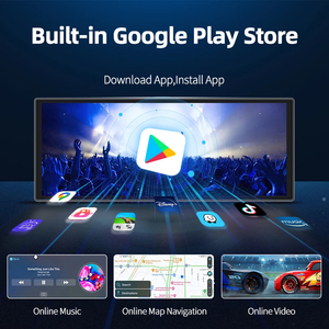 Monitor de pantalla táctil portátil para coche, sistema de navegador GPS <span class=keywords><strong>Android</strong></span> 14, inalámbrico, Apple Carplay, reproductor de DVD para coche <span class=keywords><strong>Android</strong></span> - Product Image 5