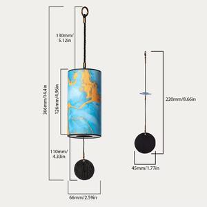 Carillon éolien en papier coloré de style nouveau, 9 tons, <span class=keywords><strong>accord</strong></span> des <span class=keywords><strong>quatre</strong></span> saisons, cloche suspendue transparente, cadeau, Chine, Zhejiang, OEM - Product Image 2