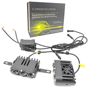 IDISON GS3 12V Drei-Linsen-Gitter-Scheinwerfer 65W 6000K 3000K Frontscheinwerfer Direktscheinwerfer Bi-LED-Projektorlinse für SUV LKW Offroad - Product Image 1