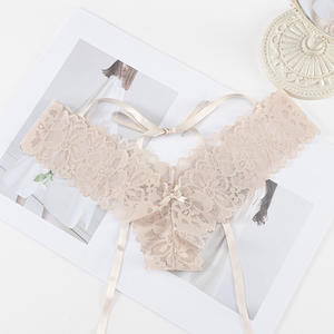 Tanga Sexy de Encaje Transparente para Mujer, Bragas de Cintura Baja, Ropa Interior Femenina, Lencería de Malla Transparente - Product Image 6