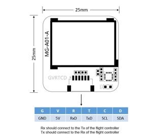 MicoAir MG-A01 GPS 25 mm Taille Standard avec Module QMC5883L pour Drones FPV/de Course/Robotique/Bateaux MicoAir MG-A01 - Product Image 3
