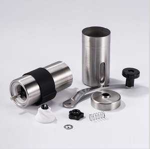 Hot Conical <strong>Burr</strong> Coffee Bean Grinder Hand Manual Stainless Steel Silica Grip <strong>Holder</strong> with Tea Tool Set-Brush Spoon - Product Image 3