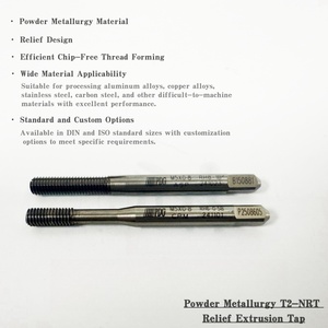 Grifo de procesamiento CNC de acero inoxidable premium y vástago de alivio de metalurgia en polvo, grifo de extrusión sin chip con herramientas roscadas - Product Image 2