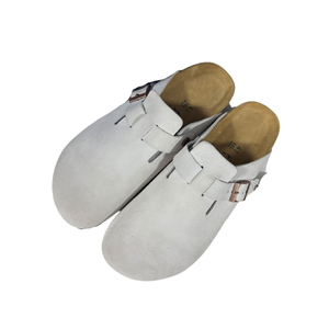 Best Quality Outdoor Flat Mules <b>Clog</b> Birken Stocks Sandal Boson Genuine Leather Suede Men Women's Cork Foot Bed Solid - Product Image 2