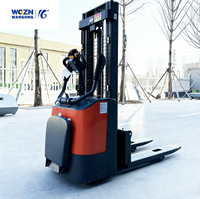 Gerbeur électrique WGZN 1,5t 2t au design compact pour entrepôts à allées étroites, stockage de cartons et manutention de palettes