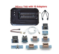 Programmeur de puces USB xgecu T48 TL866II Plus avec 22 adaptateurs de prise SOP8, clip 1.8V Nano Nor Flash MCU Bios EPROM AVR