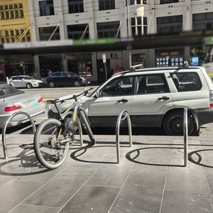 Soporte <span class=keywords><strong>de</strong></span> Bicicletas <span class=keywords><strong>de</strong></span> Acero Inoxidable Pulido <span class=keywords><strong>de</strong></span> Alta Resistencia, Aro Comercial para Estacionamiento <span class=keywords><strong>de</strong></span> Bicicletas en Exteriores, Bolardo para Acera y Plaza - Product Image 5