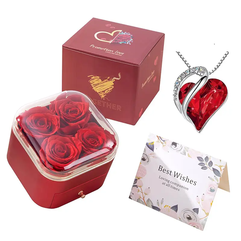 Venta al por mayor regalo del día de San Valentín pétalo de flor de Rosa decorativa conservada flores frescas regalo para el día de la madre