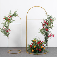 Nouveaux accessoires de mariage fleur porte cadre fond mariage fleur cadre enseigne fer carré arc affichage cadre