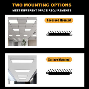 Iluminación de montaje empotrado para oficina, 60x60 vatios, accesorio de iluminación arquitectónica seleccionable, <span class=keywords><strong>luz</strong></span> de marco de Panel de techo Led - Product Image 4