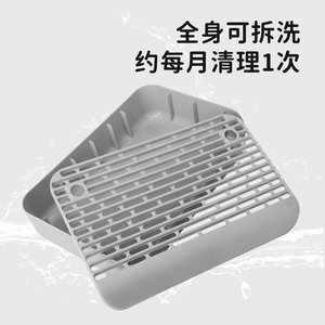 <b>Cat</b> Litter Stepper Rectangular PP 30x20x9 Anti-Splash <b>Cat</b> Litter <b>Mat</b> For Open Litter Box - Product Image 3