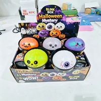 Jouet anti-stress Halloween Ghost Squishy Squeeze, boîte surprise transfrontalière, coffret cadeau en stock, décompression par la pression