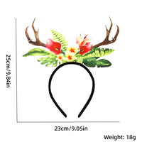 Serre-tête Hawaïen Luau PARTYMENT pour Femmes et Hommes, Accessoire de Costume Tropical d'Été pour la Plage, Décoration Florale Ananas Flamant Rose