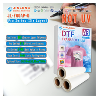 Jinlong 33cm 45cm 50cm Simple Double Face DTF Rouleau Pet Film Six Couches 75U DTF PET Film Papier pour Dtf labubu