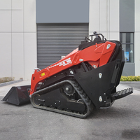 LIVRAISON GRATUITE Euro 5 EPA Moteur Kubota V1000 Mini-chargeuse compacte à direction par déplacement avec accessoires montables à vendre
