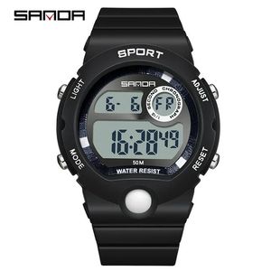 Montre Sanda 6035 pour femme, nouvelle mode, étanche 50 m, résistante aux chocs, montre digitale sport pour homme, Reloj De Hombre, unisexe - Product Image 3