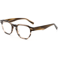 Monture de lunettes hexagonale rétro Elan Optical YB6605 en acétate unisexe, vente chaude, écologique, directement de l'usine