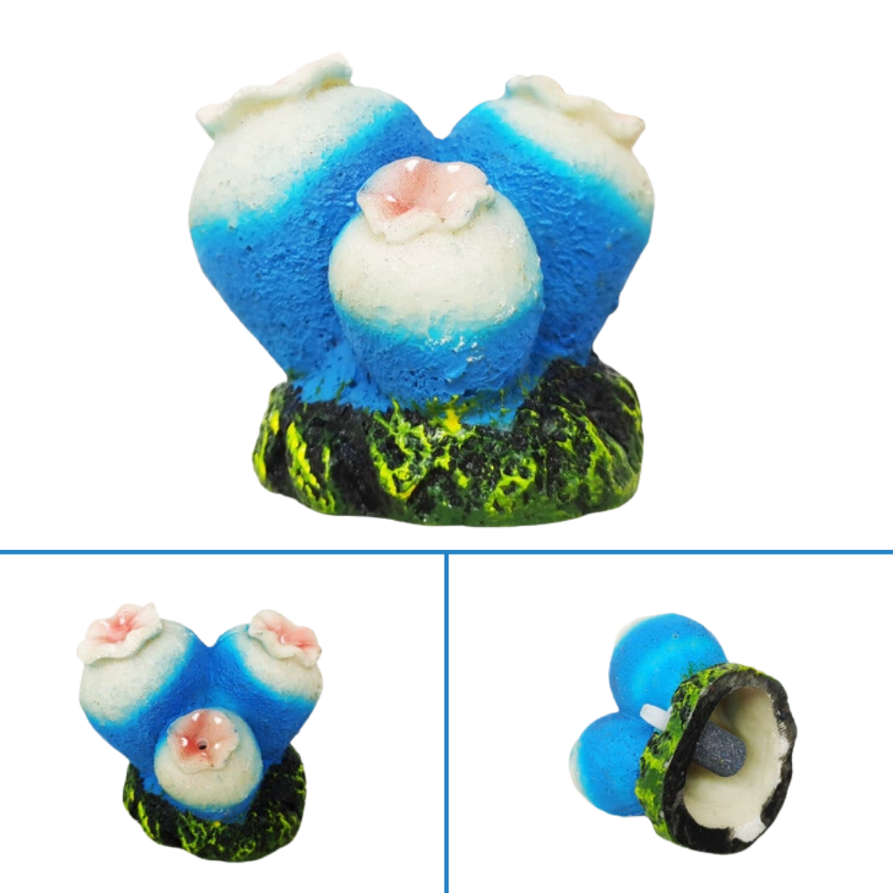 Blue Flower - About 6*6*6.5cm