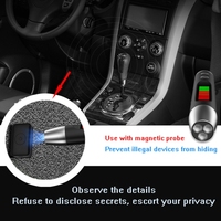 Stylo détecteur de caméra cachée S16 noir, LED infrarouge, numérisation, détection de signal RF, détecteur de caméra espion sans fil, traqueur GPS, 300mAh