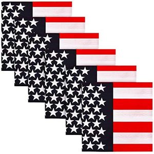 Pañuelo Multifuncional Personalizado con Bandera Americana, Pañuelo Transpirable de Poliéster, Pañuelos de Moda Patriótica para Eventos al Aire Libre - Product Image 1