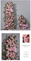 Boule de fleurs artificielles en soie faite à la main LEXI OEM, décorations de mariage, décorations de la Saint-Valentin, centre de table, style moderne et romantique