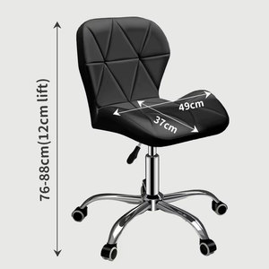 Taburete Alto Giratorio con Respaldo y sin Brazos para Barbería, Caja o Recepción - Product Image 4