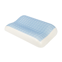 Ergonomisches Orthopädisches Luxus-Kissen mit Angepasster Form, Kühlgel-Memoryschaum, 100% Polyester-Bezug, Maschinenwaschbar für