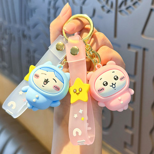 Lindo llavero de silicona Chi Kawai 3D, llavero novedoso con personaje de Usagi, llavero de anime. - Product Image 6