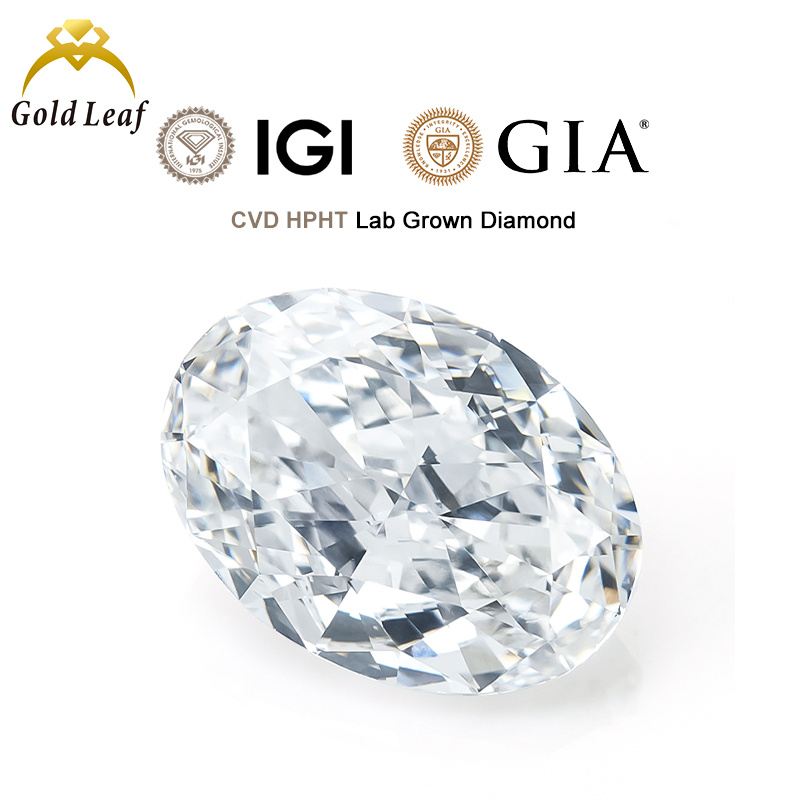 Diamant de laboratoire ovale certifié IGI